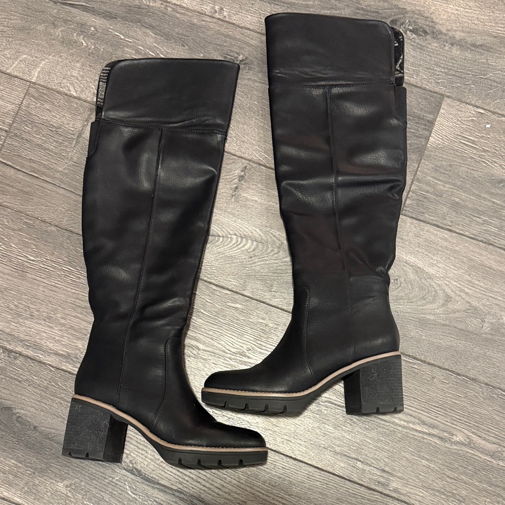 EUC SOUL naturalizer Myfave Tall Black over the Knee-High Women's Boots size 10